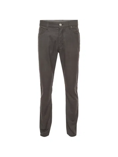 Pre-owned Ermenegildo Zegna Vintage Straight-leg Trousers In Grey