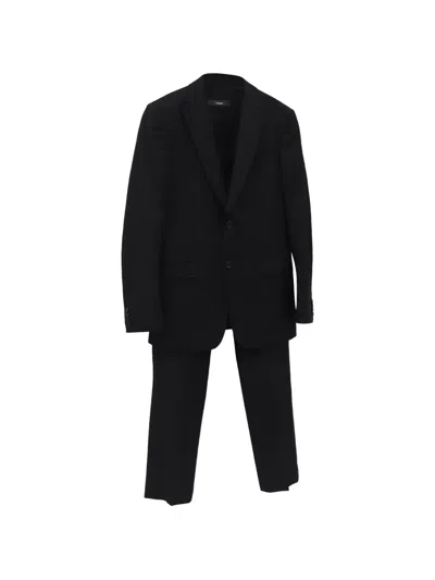 Pre-owned Ermenegildo Zegna Vintage Wool Suit (set Of Three-pieces) In Black