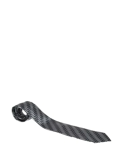 Pre-owned Ermenegildo Zegna Vintage Zigzag-pattern Tie