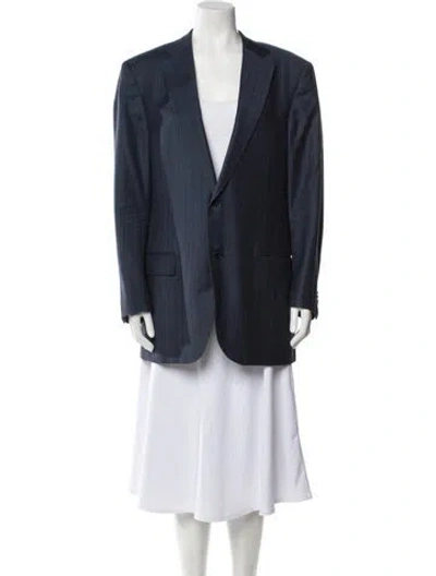 Pre-owned Ermenegildo Zegna Wool Blazer In Blue