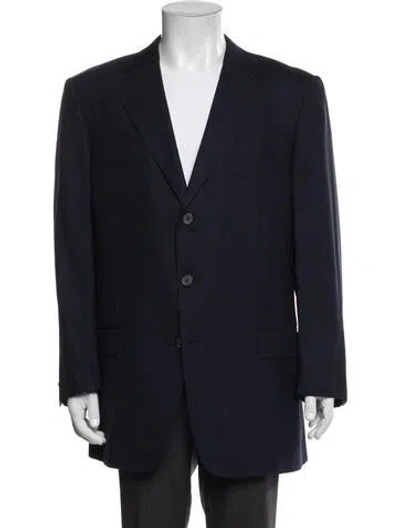 Pre-owned Ermenegildo Zegna Wool Blazer In Blue