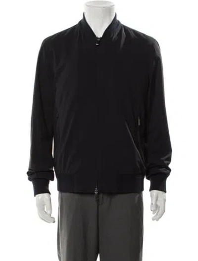 Pre-owned Ermenegildo Zegna Wool Bomber Jacket In Gray