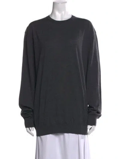 Pre-owned Ermenegildo Zegna Wool Crew Neck Sweater In Green