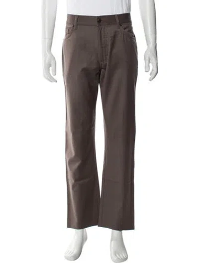 Pre-owned Ermenegildo Zegna Wool Pants In Brown