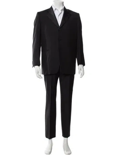 Pre-owned Ermenegildo Zegna Wool Striped Two-piece Suit In Gray