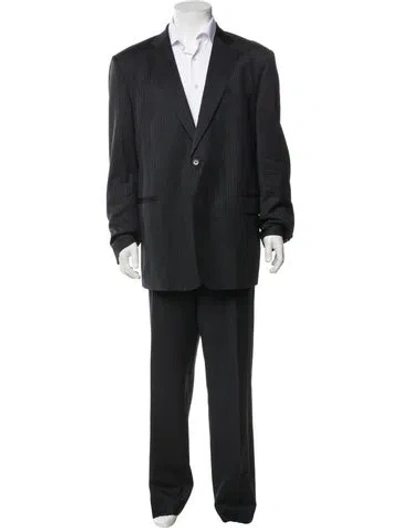 Pre-owned Ermenegildo Zegna Wool Two Piece Suit In Black
