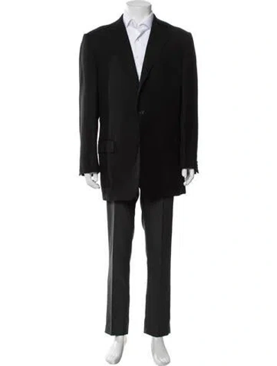Pre-owned Ermenegildo Zegna Wool Two-piece Blazer In Black