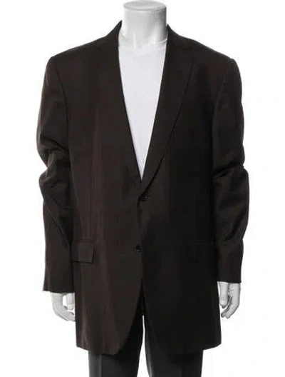 Pre-owned Ermenegildo Zegna Wool Two-piece Blazer In Brown