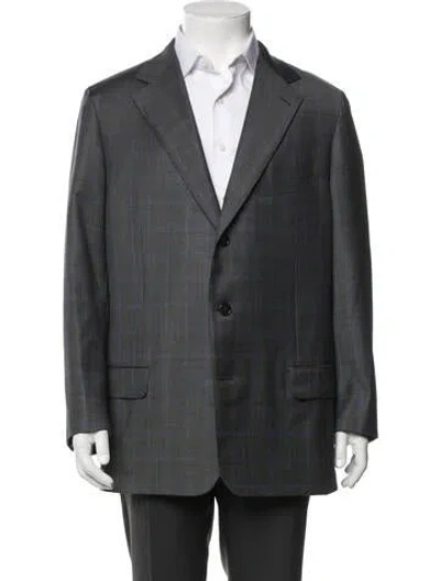 Pre-owned Ermenegildo Zegna Wool Two-piece Blazer In Gray