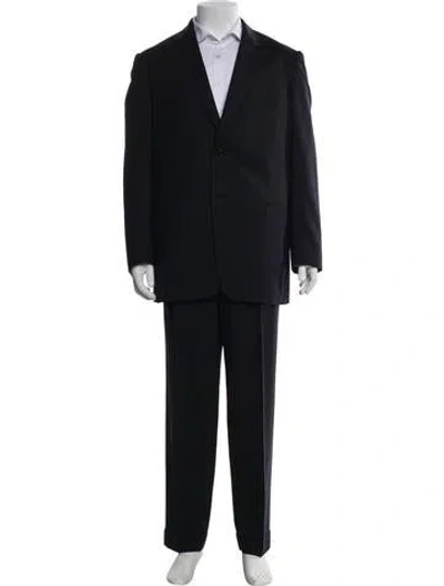 Pre-owned Ermenegildo Zegna Wool Two-piece Suit In Black