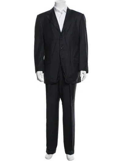 Pre-owned Ermenegildo Zegna Wool Two-piece Suit In Black