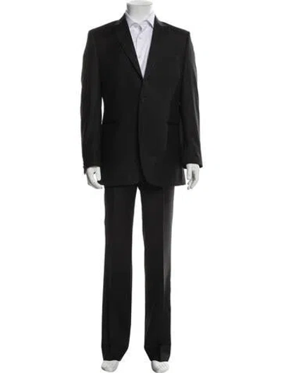 Pre-owned Ermenegildo Zegna Wool Two-piece Suit In Black