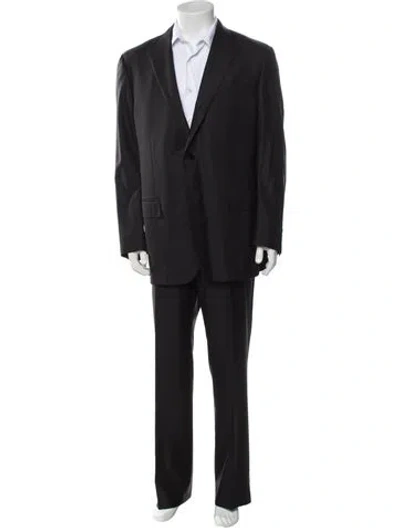 Pre-owned Ermenegildo Zegna Wool Two-piece Suit In Black