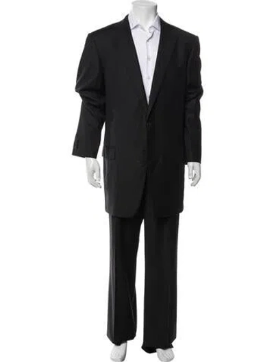Pre-owned Ermenegildo Zegna Wool Two-piece Suit In Black