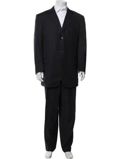 Pre-owned Ermenegildo Zegna Wool Two-piece Suit In Black