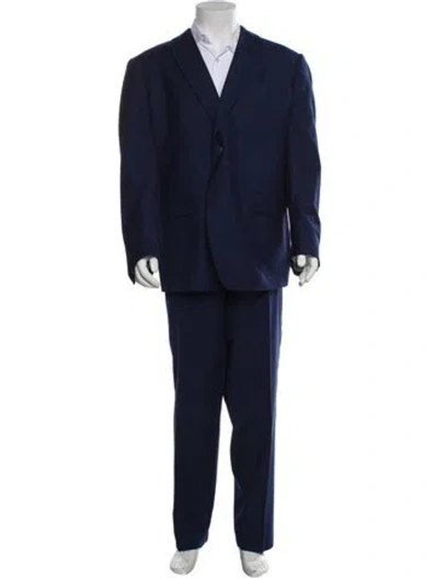 Pre-owned Ermenegildo Zegna Wool Two-piece Suit In Blue