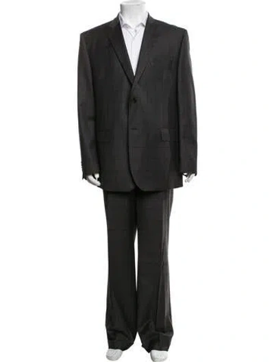Pre-owned Ermenegildo Zegna Wool Two-piece Suit In Grey
