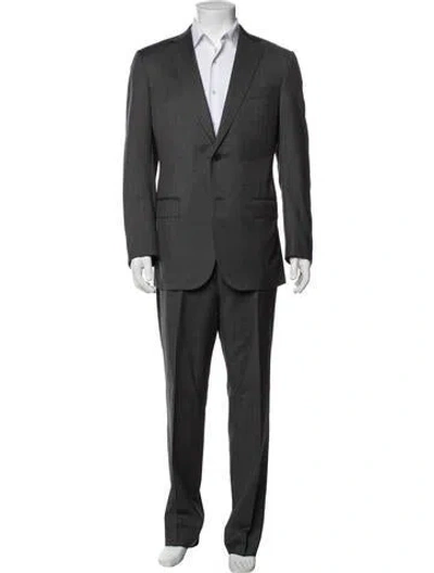 Pre-owned Ermenegildo Zegna Wool Two-piece Suit In Grey