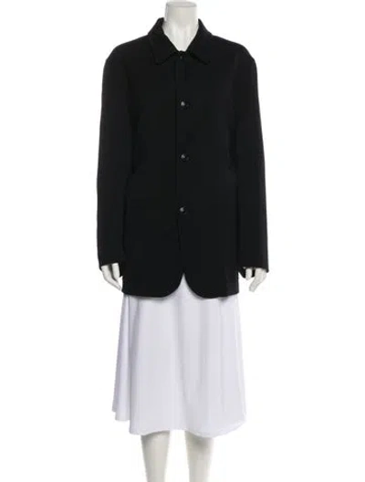 Pre-owned Ermenegildo Zegna Wool Utility Jacket In Black