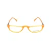 Ermenegildo Zegna Yellow Plastic Frames In Yellow