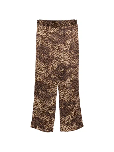 Ernest W Baker Animal-print Trousers In Brown