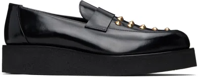 Ernest W Baker Black Creeper Loafers