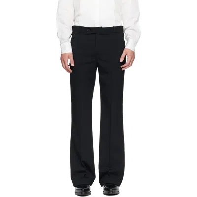 Ernest W Baker Black Cuffed 70's Trousers