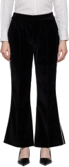 Ernest W Baker Black Flared Lounge Pants In Black