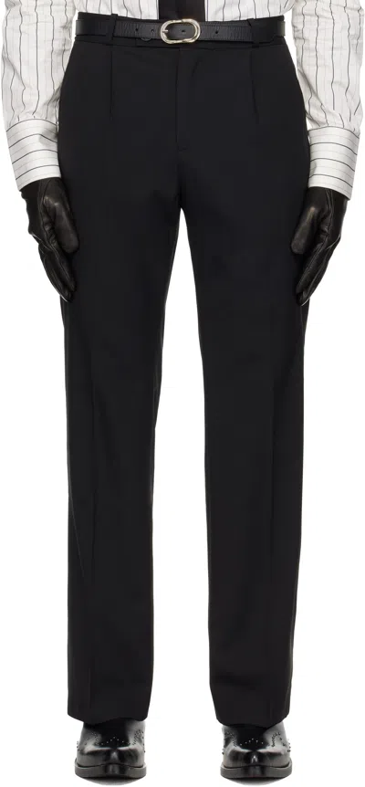 Ernest W Baker ブラック タック ストレートパンツ In Black