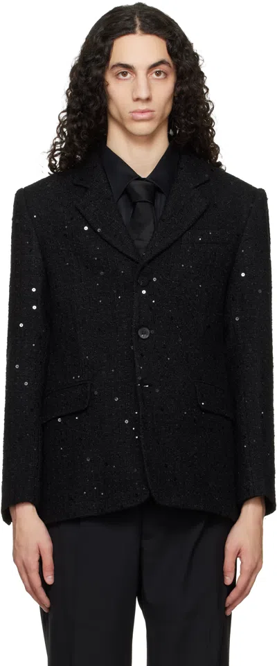 Ernest W Baker Black Single Breasted Blazer