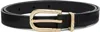 Ernest W Baker Black Skinny Leather Belt In Black