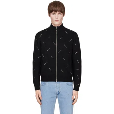 Ernest W Baker ブラック Swarovski Embellished ニット トラックジャケット In Black