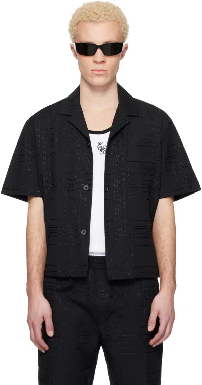 Ernest W Baker Black Tailoring Shirt