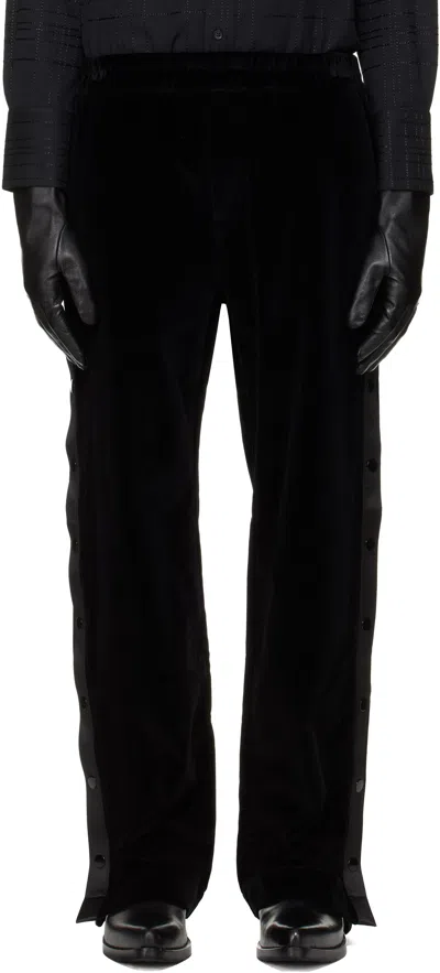 Ernest W Baker Black Warm-up Trousers