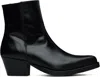 Ernest W Baker Black Western Boots In Multi
