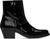 Ernest W Baker Black Western Boots In Black