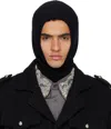 Ernest W Baker Black Wool Balaclava In Black