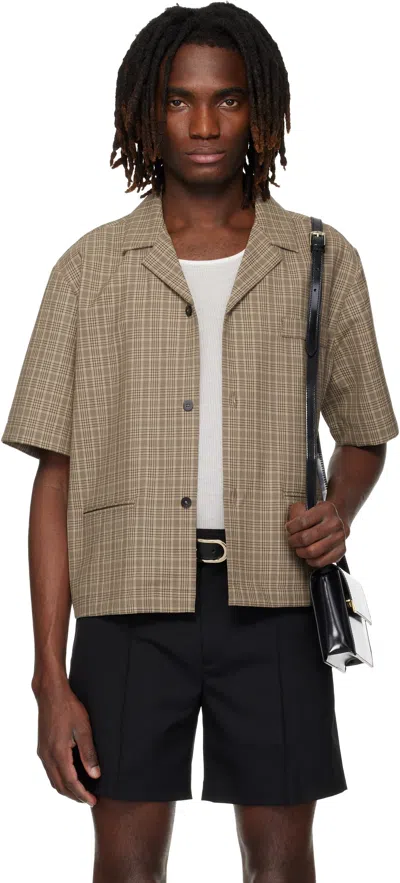 Ernest W Baker Brown Tailoring Shirt