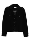 Ernest W Baker Buttoned Flap-pocket Jacket In Black