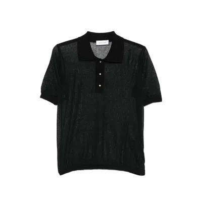 Ernest W Baker Buttoned Polo Shirt In Black