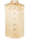 Ernest W Baker Buttoned-up Sleeveless Shirt In Yellow