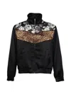 Ernest W Baker Cheetah Rose Track Jacket In Multi