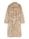 Ernest W Baker Double-breasted Belted Coat In Multi