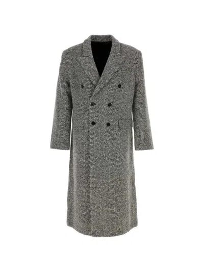 Ernest W Baker Double-breasted Coat In Gray