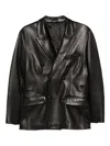 Ernest W Baker Ernest W Leather Jacket In Black