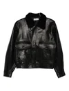 Ernest W Baker Ernest W. Baker Leather Outerwears In Black