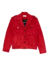 Ernest W Baker Ernest W. Baker Leather Outerwears In Red