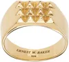 ERNEST W BAKER GOLD PYRAMID RING