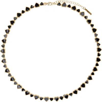 Ernest W Baker Hearts Necklace In Brown