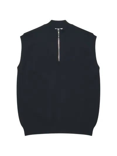 Ernest W Baker Knitted Sleeveless Sweater In Black